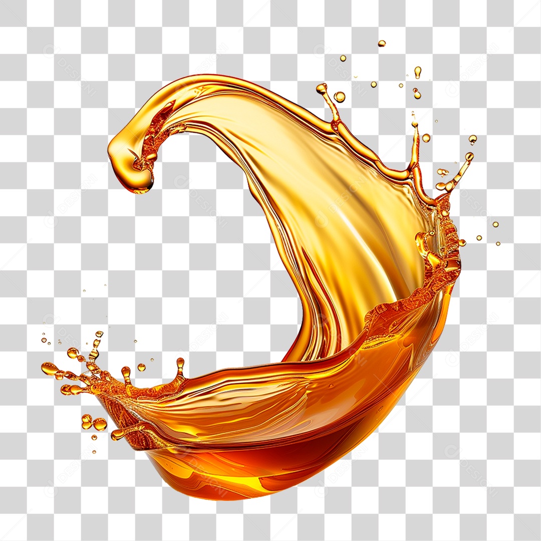 Splash de Óleo PNG Transparente