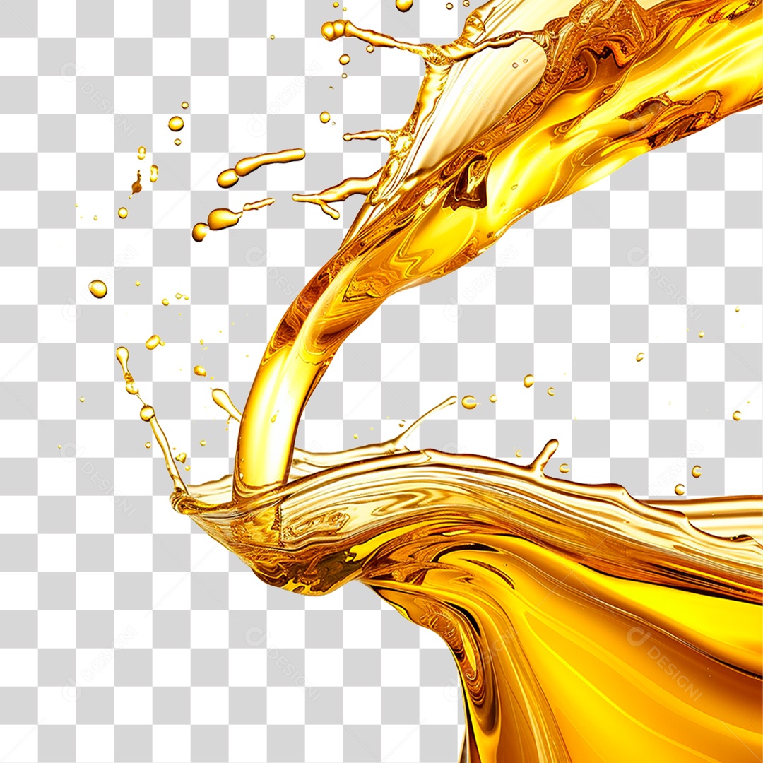 Splash de Óleo PNG Transparente