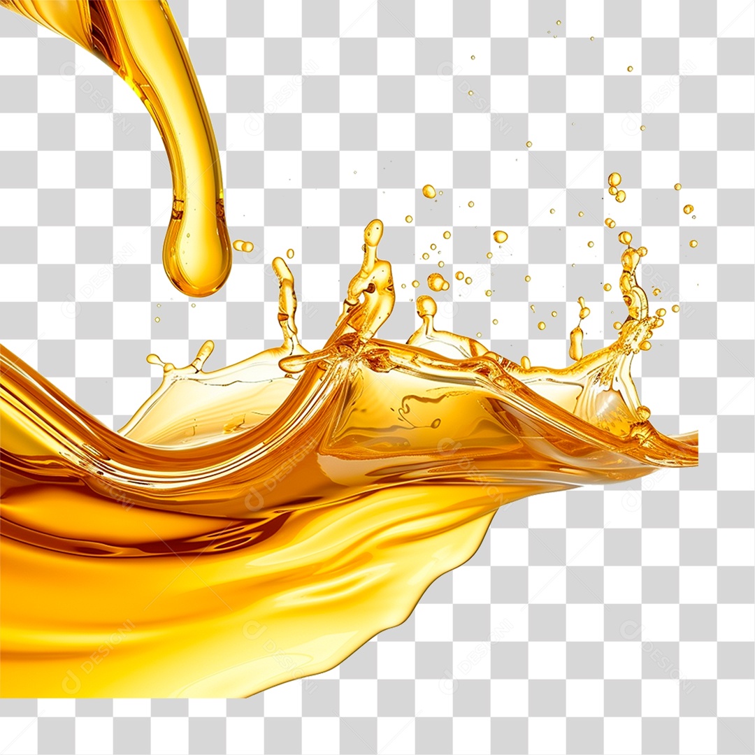 Splash de Óleo PNG Transparente