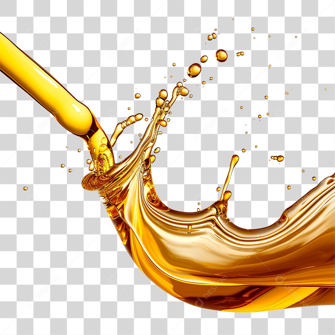 Splash de Óleo PNG Transparente
