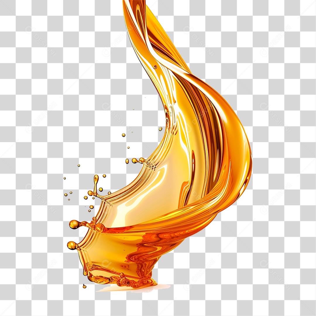 Splash de Óleo PNG Transparente