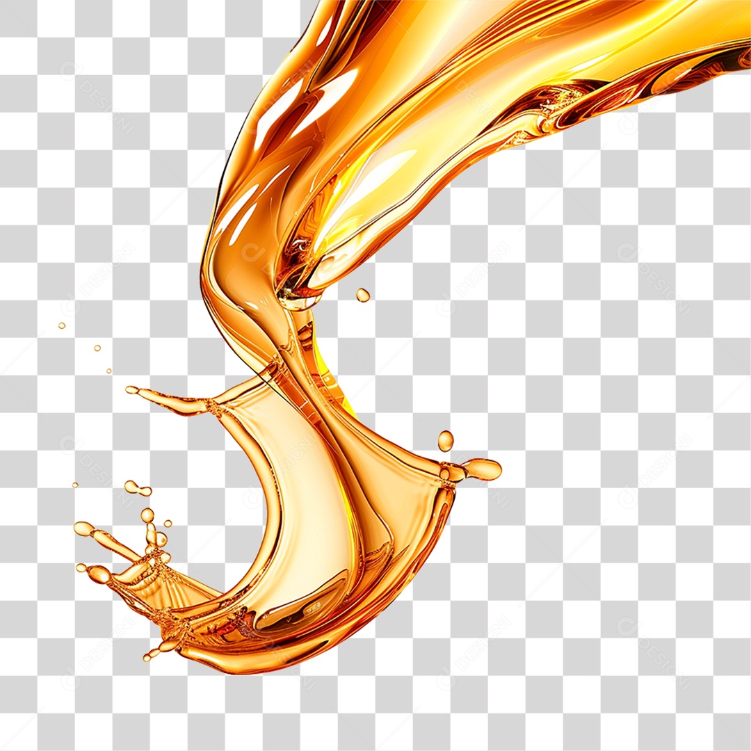 Splash de Óleo PNG Transparente