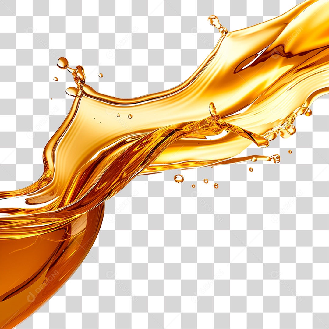 Splash de Óleo PNG Transparente