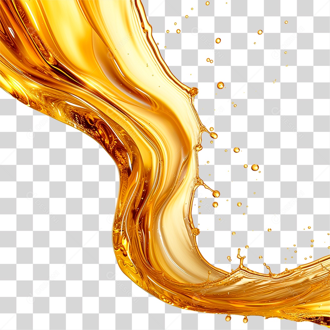Splash de Óleo PNG Transparente