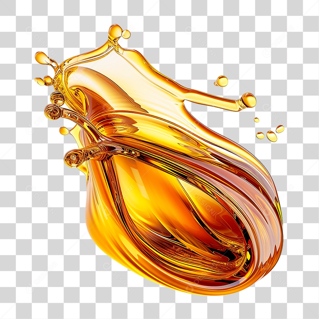 Splash de Óleo PNG Transparente