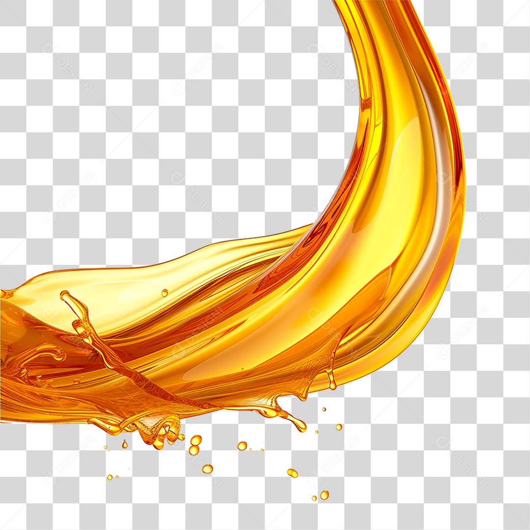 Splash de Óleo PNG Transparente