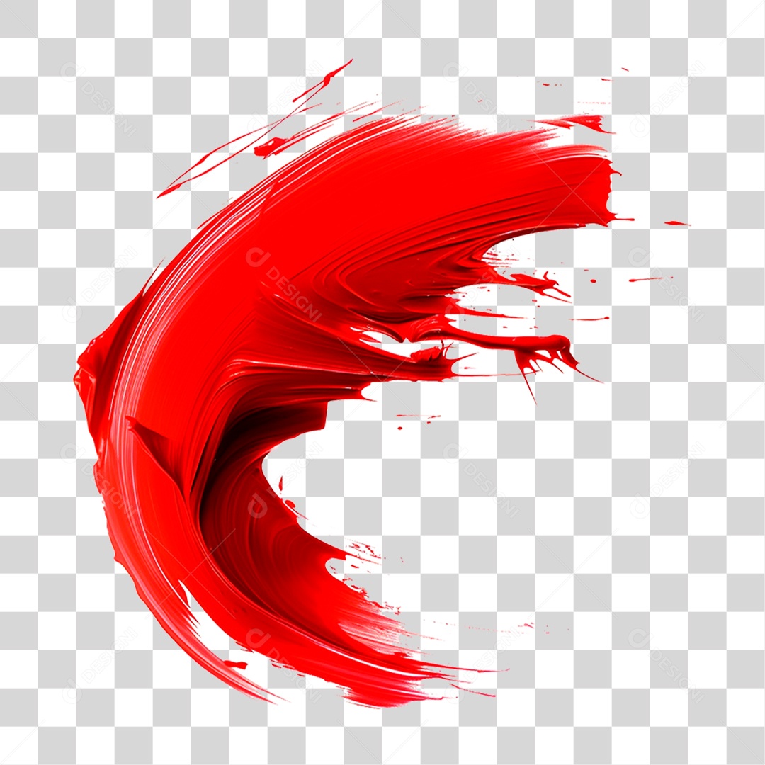 Splash de Tinta Vermelha PNG Transparente