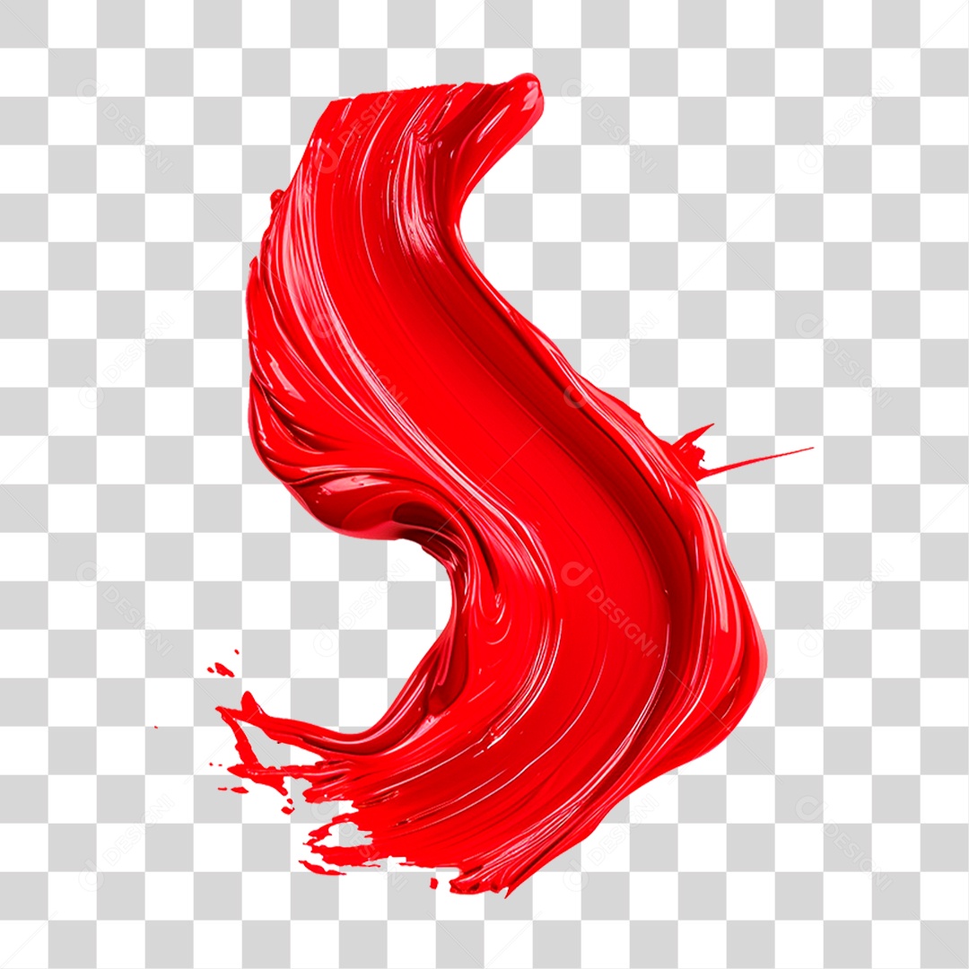 Splash de Tinta Vermelha PNG Transparente