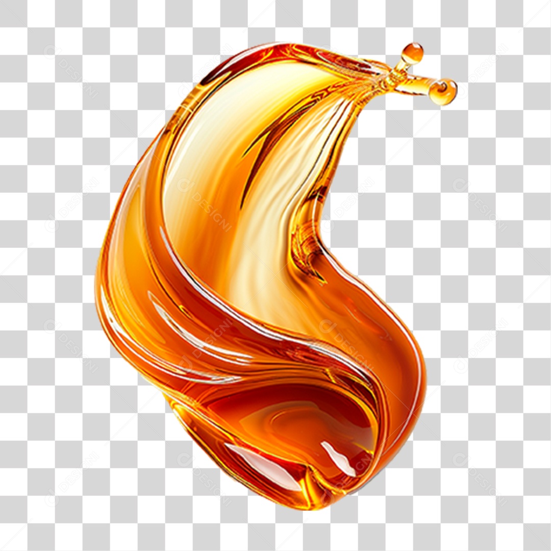 Splash de Óleo PNG Transparente