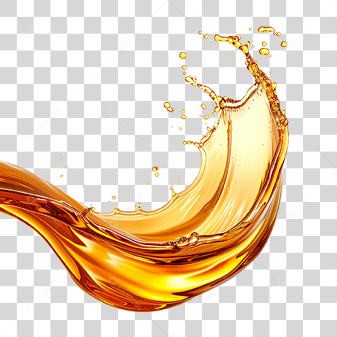 Splash de Óleo PNG Transparente