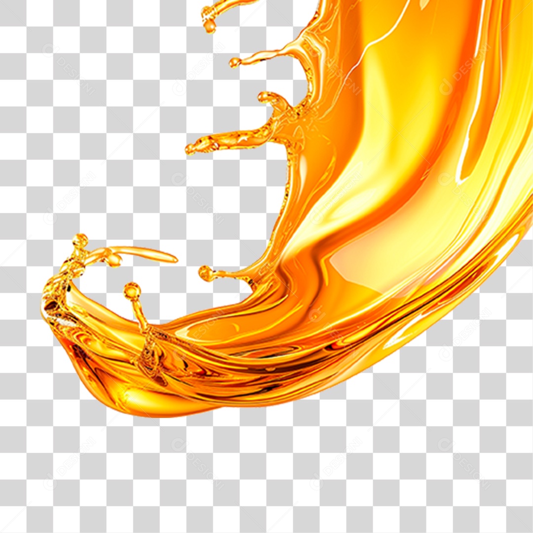 Splash de Óleo PNG Transparente