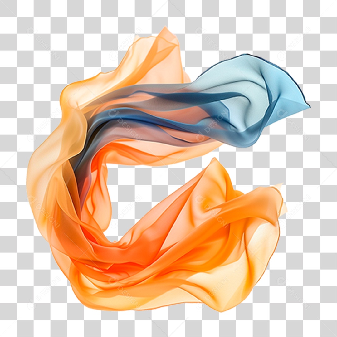 Seda Amarela e Cinza PNG Transparente