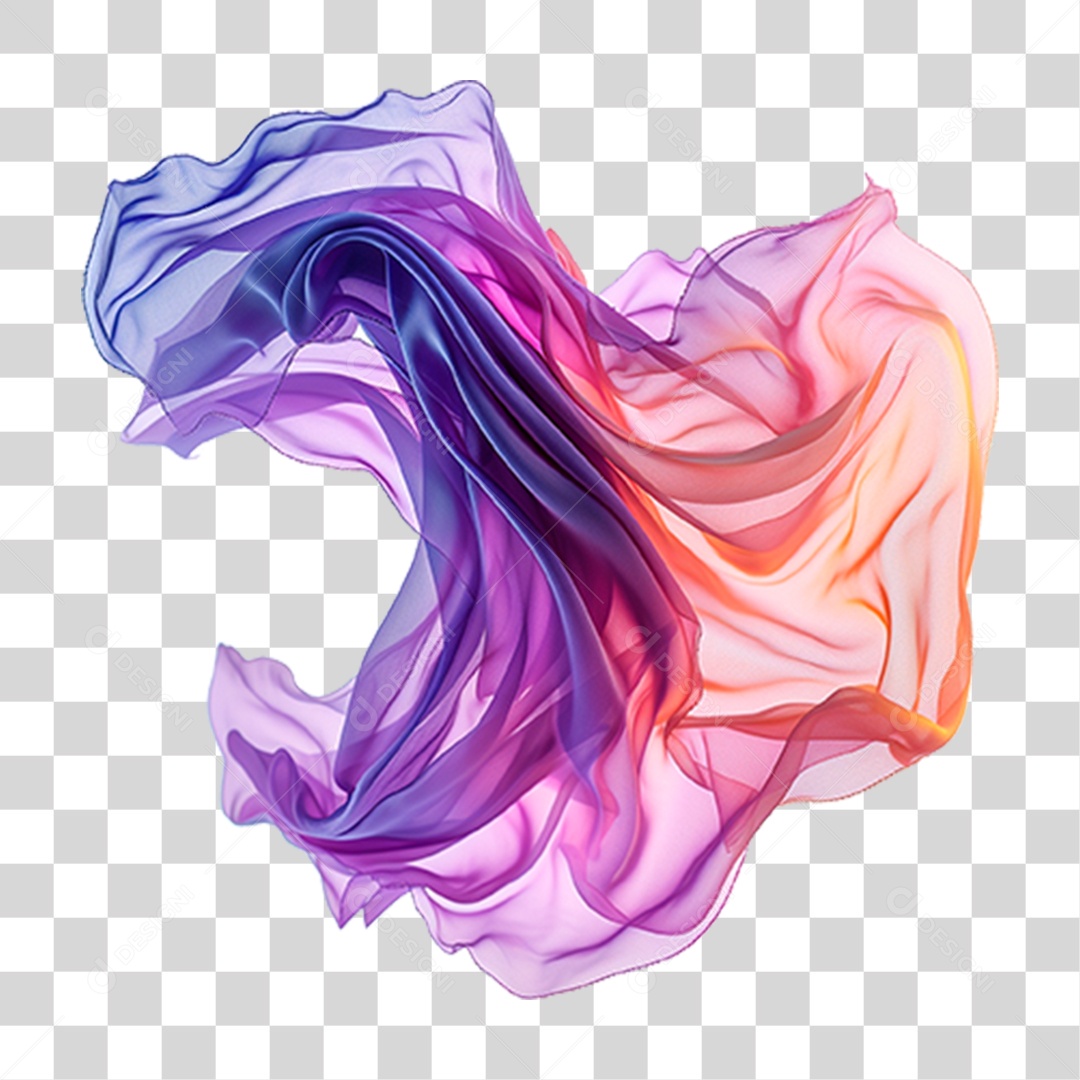 Seda Rosa e Roxa PNG Transparente