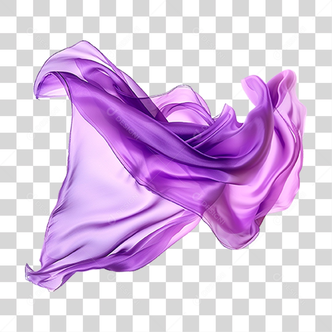 Seda Roxa PNG Transparente
