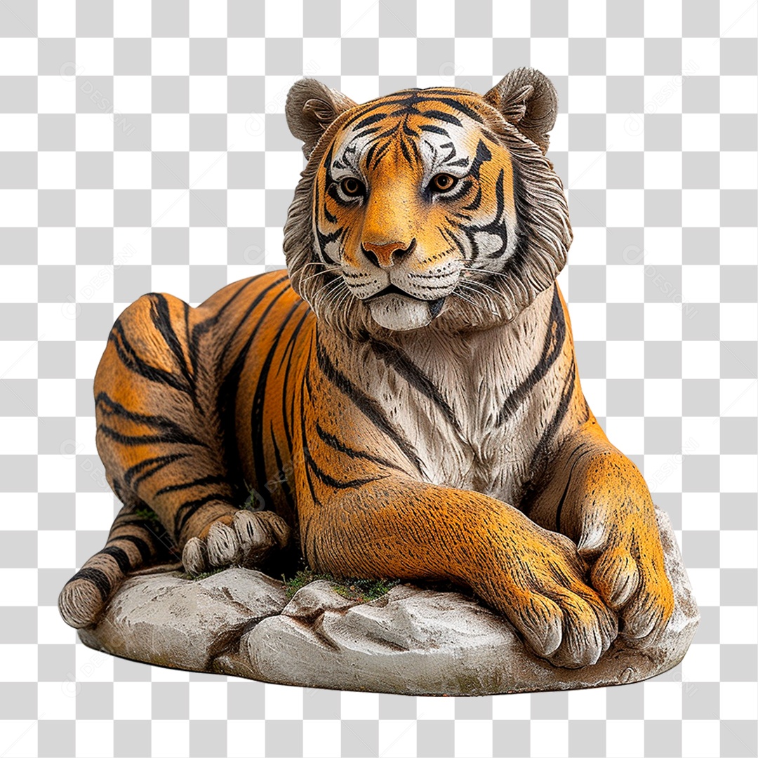 Estatua de Tigre PNG Transparente