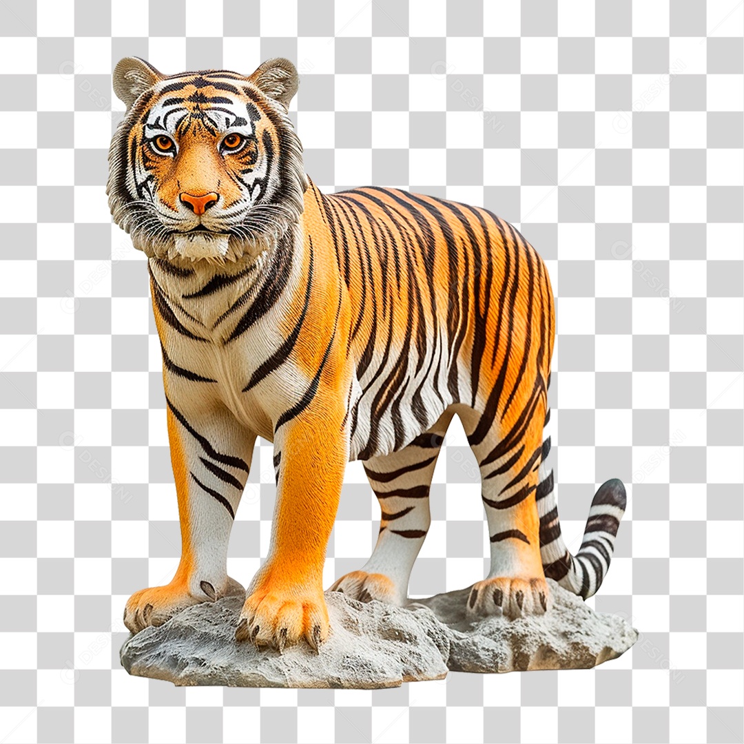 Estatua de Tigre PNG Transparente