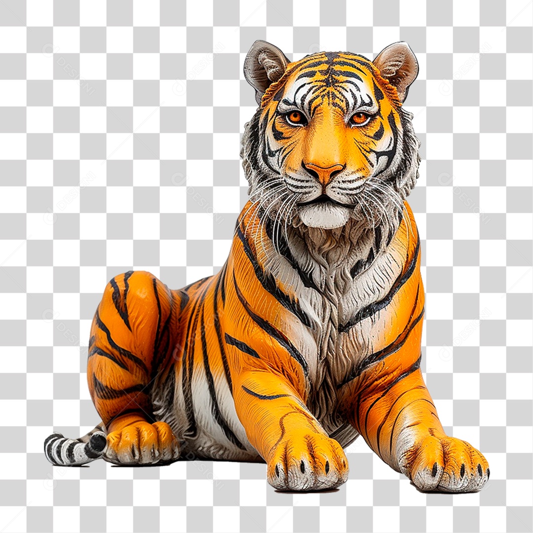 Estatua de Tigre PNG Transparente