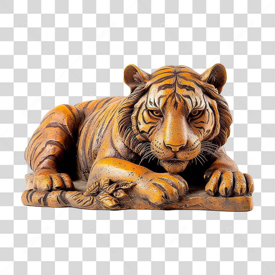 Estatua de Tigre PNG Transparente