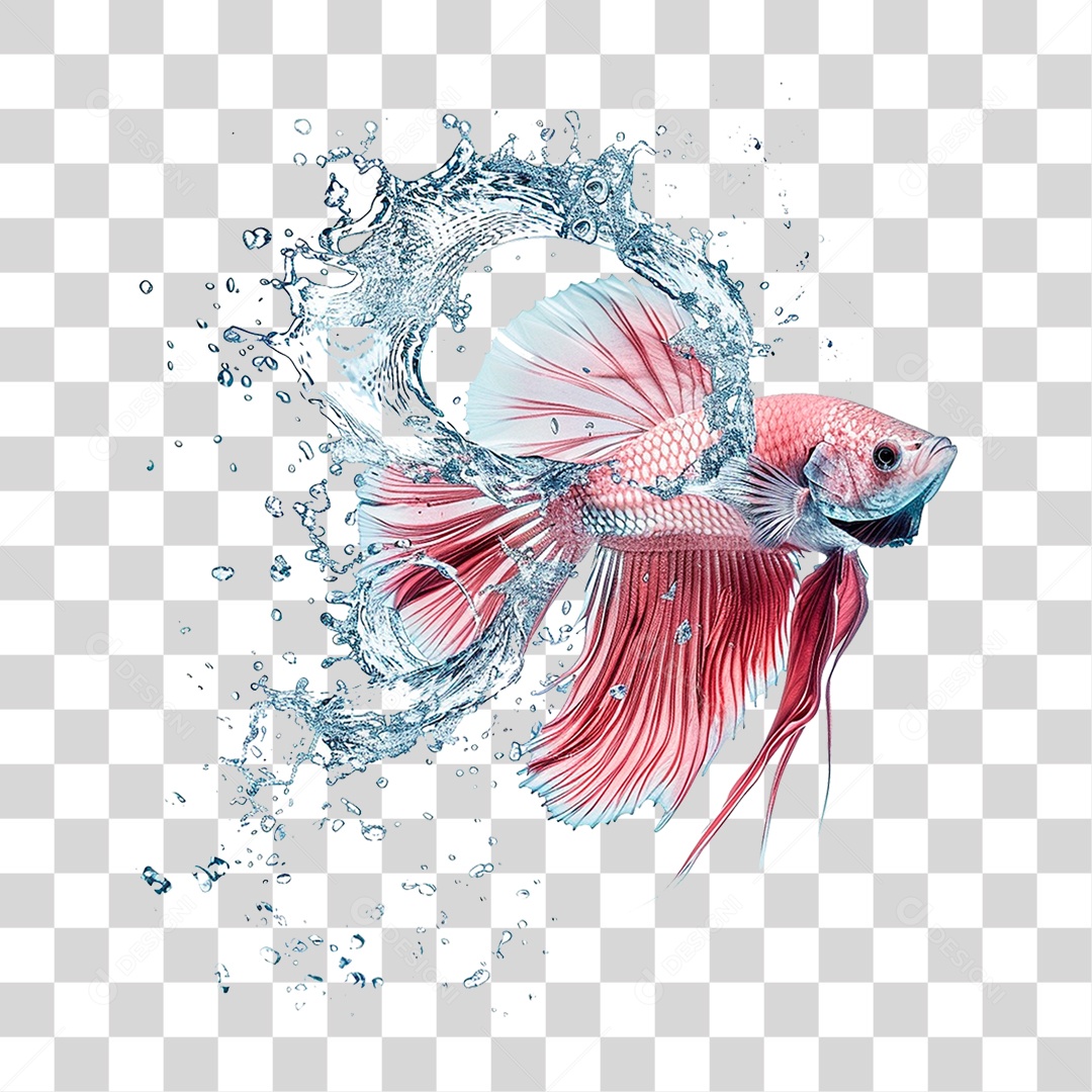 Peixe Respingo de Água PNG Transparente