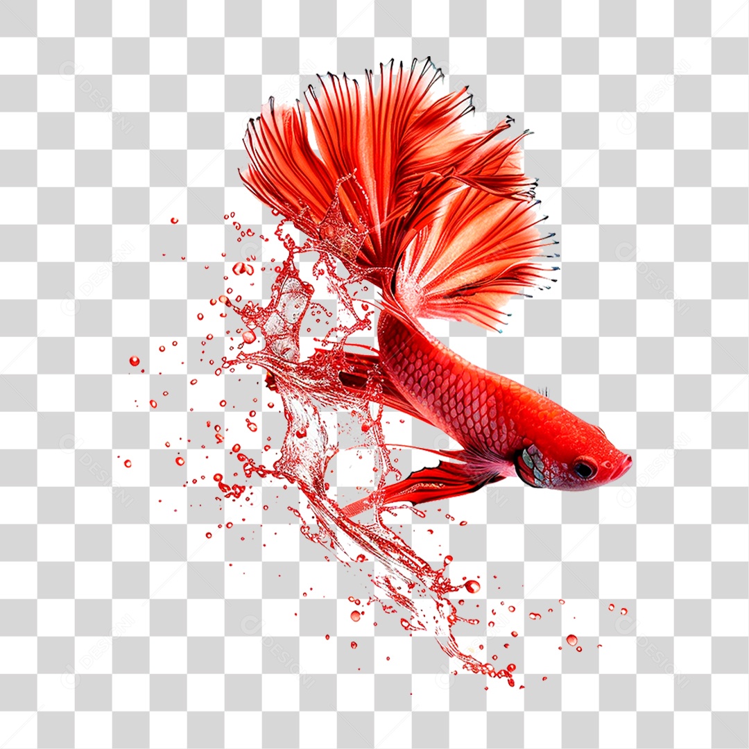 Peixe Respingo de Água PNG Transparente