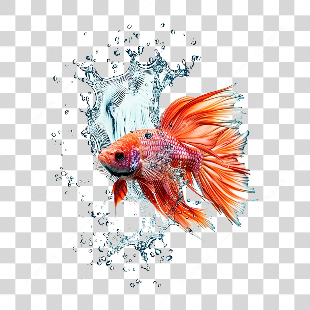 Peixe Respingo de Água PNG Transparente