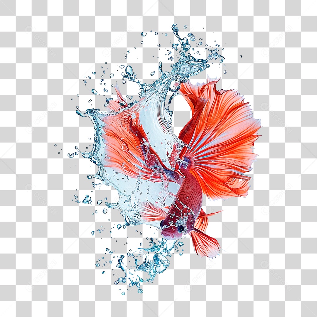 Peixe Respingo de Água PNG Transparente