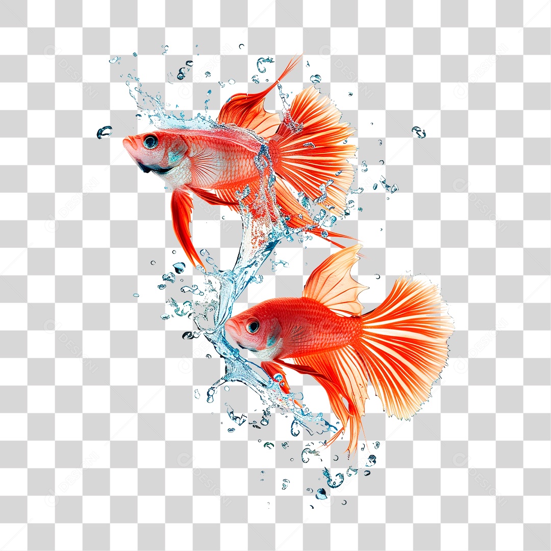 Peixe Respingo de Água PNG Transparente