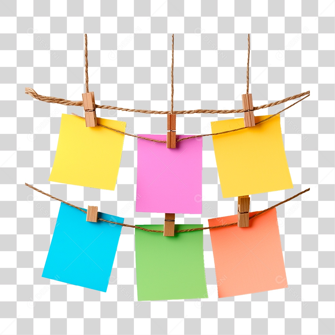 Notas Pendurada PNG Transparente