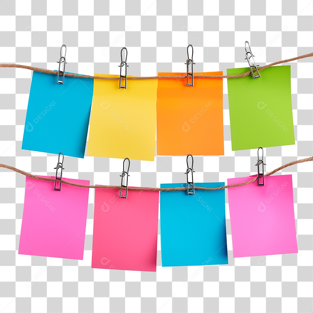 Notas Pendurada PNG Transparente