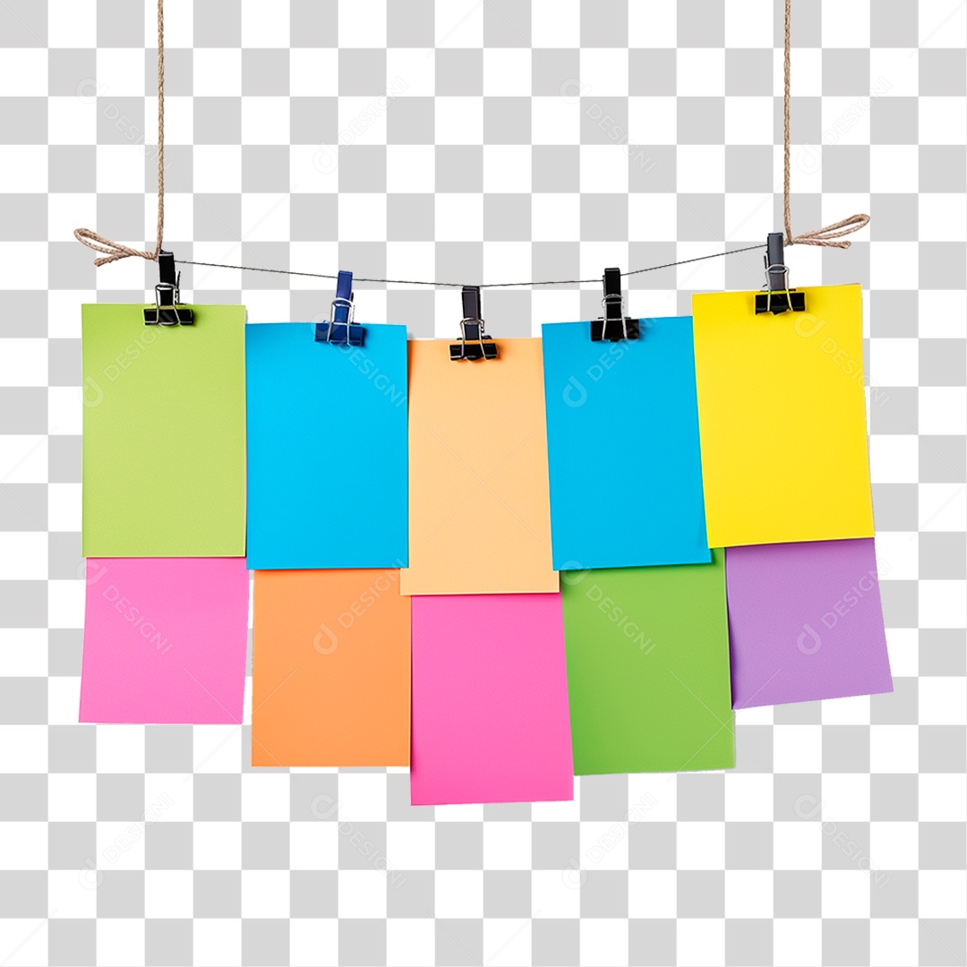 Notas Pendurada PNG Transparente