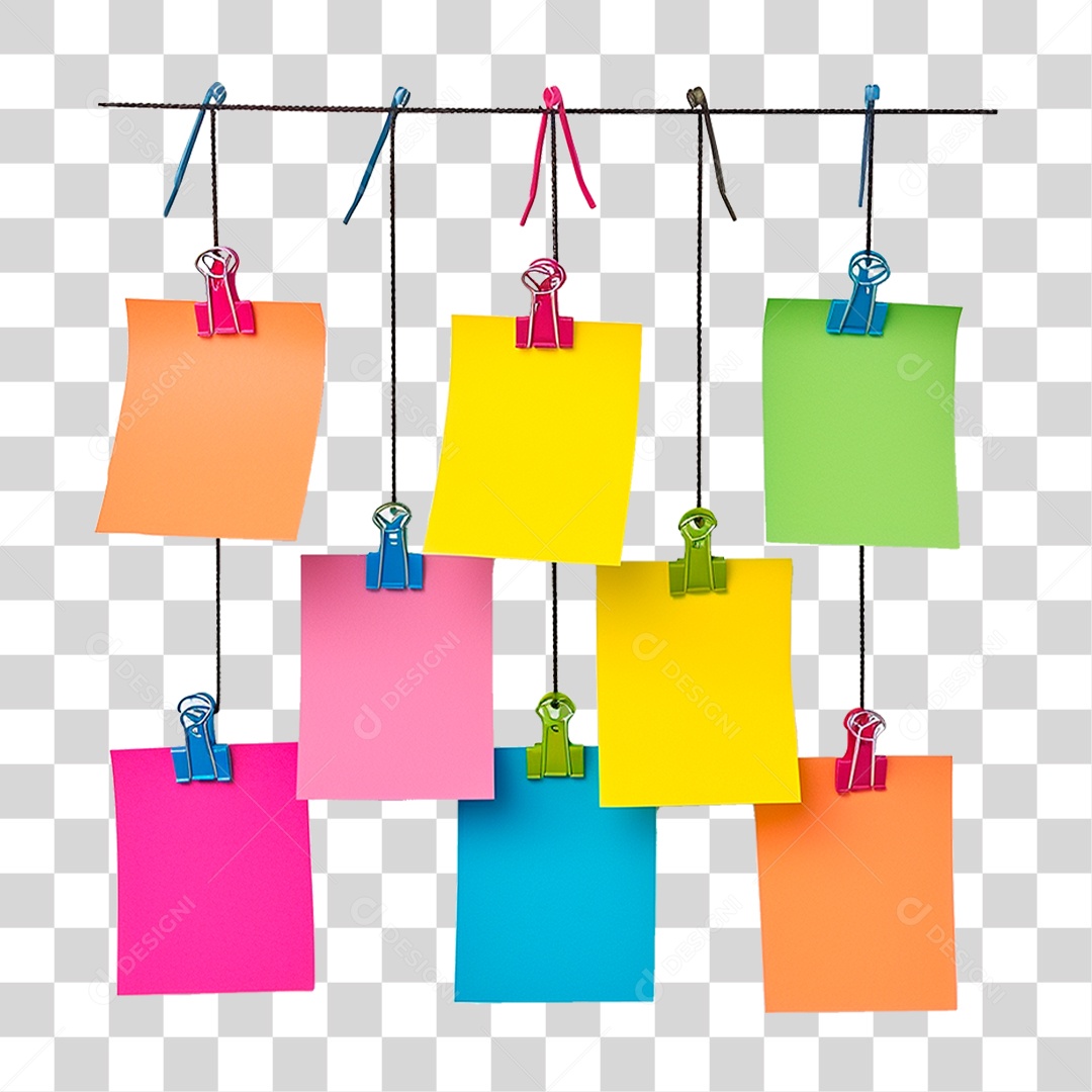 Notas Pendurada PNG Transparente
