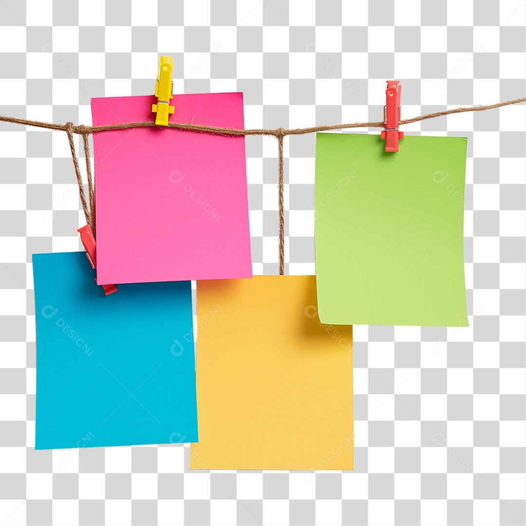 Notas Pendurada PNG Transparente