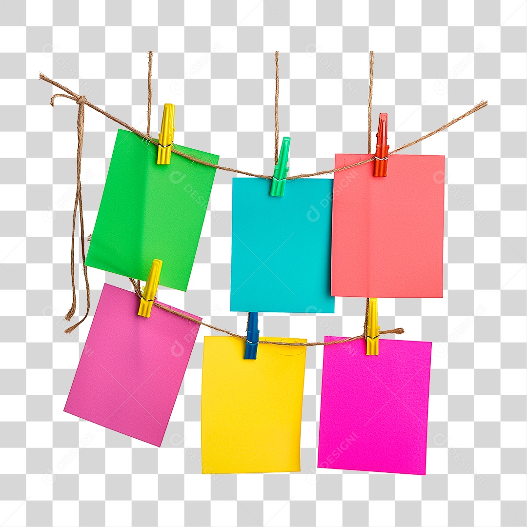 Notas Pendurada PNG Transparente