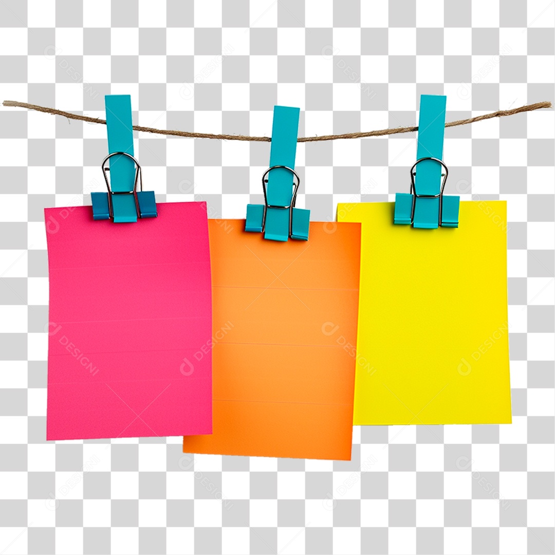 Notas Pendurada PNG Transparente