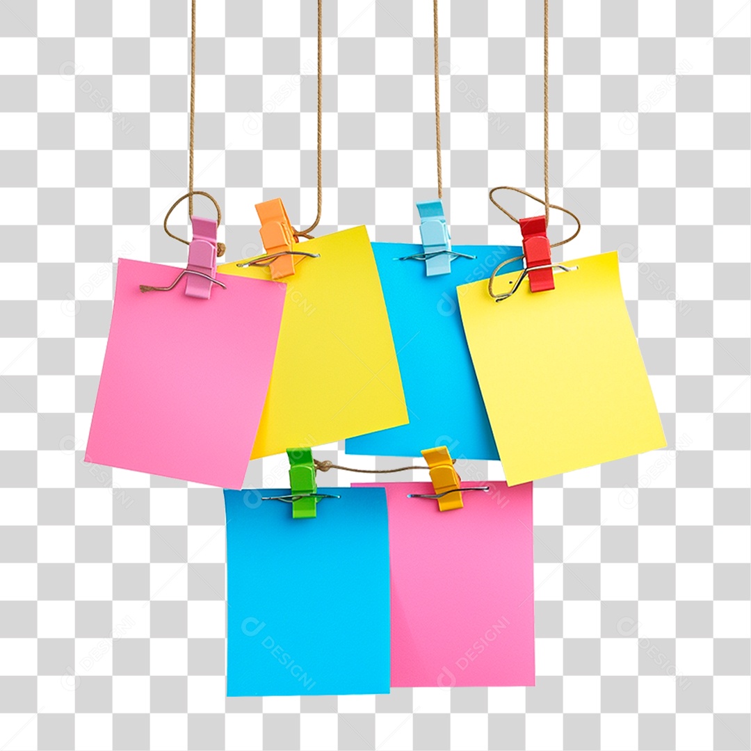 Notas Pendurada PNG Transparente