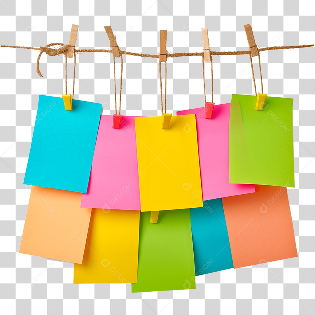 Notas Pendurada PNG Transparente