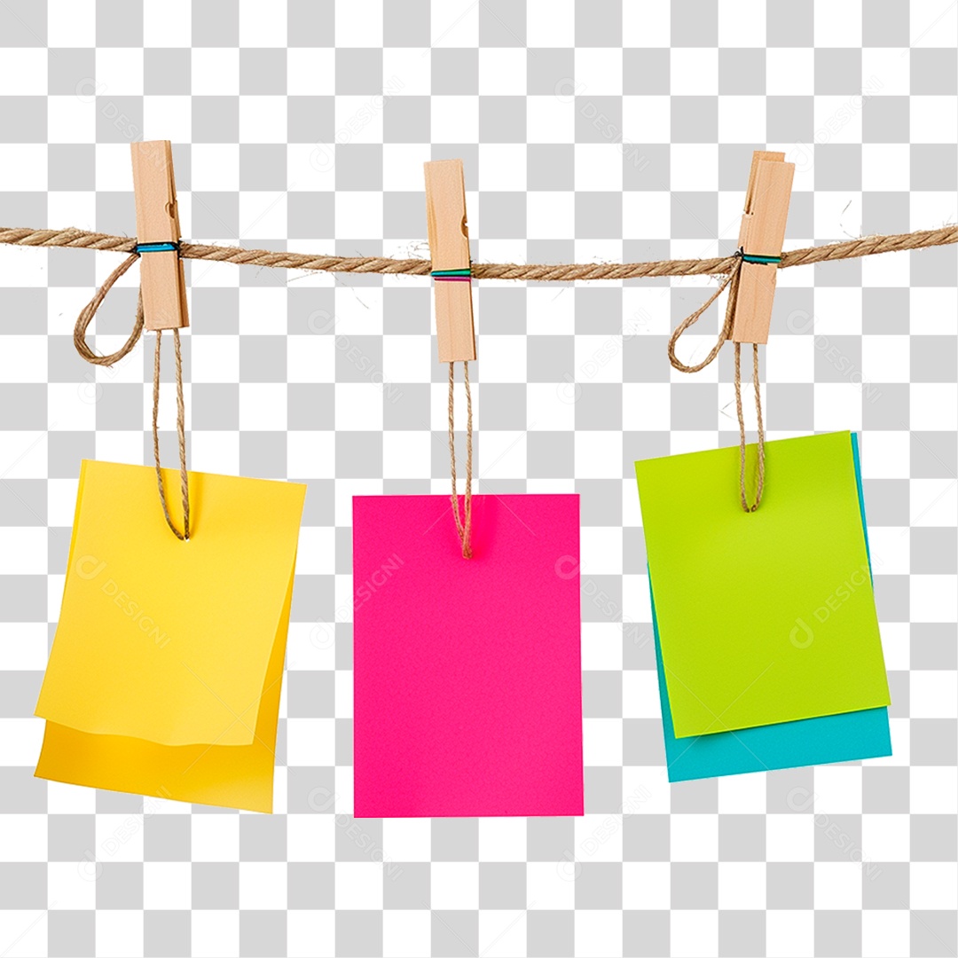 Notas Pendurada PNG Transparente