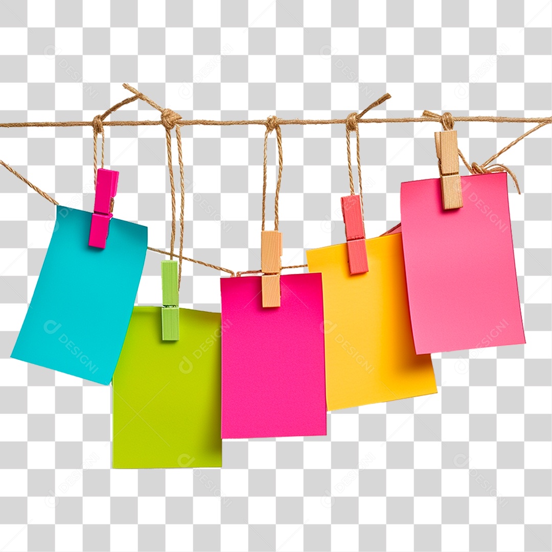 Notas Pendurada PNG Transparente