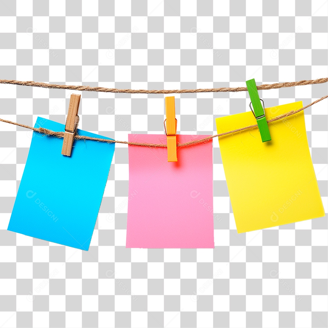 Notas Pendurada PNG Transparente