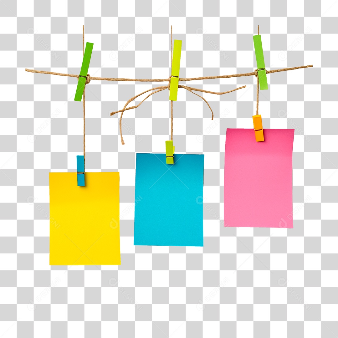 Notas Pendurada PNG Transparente