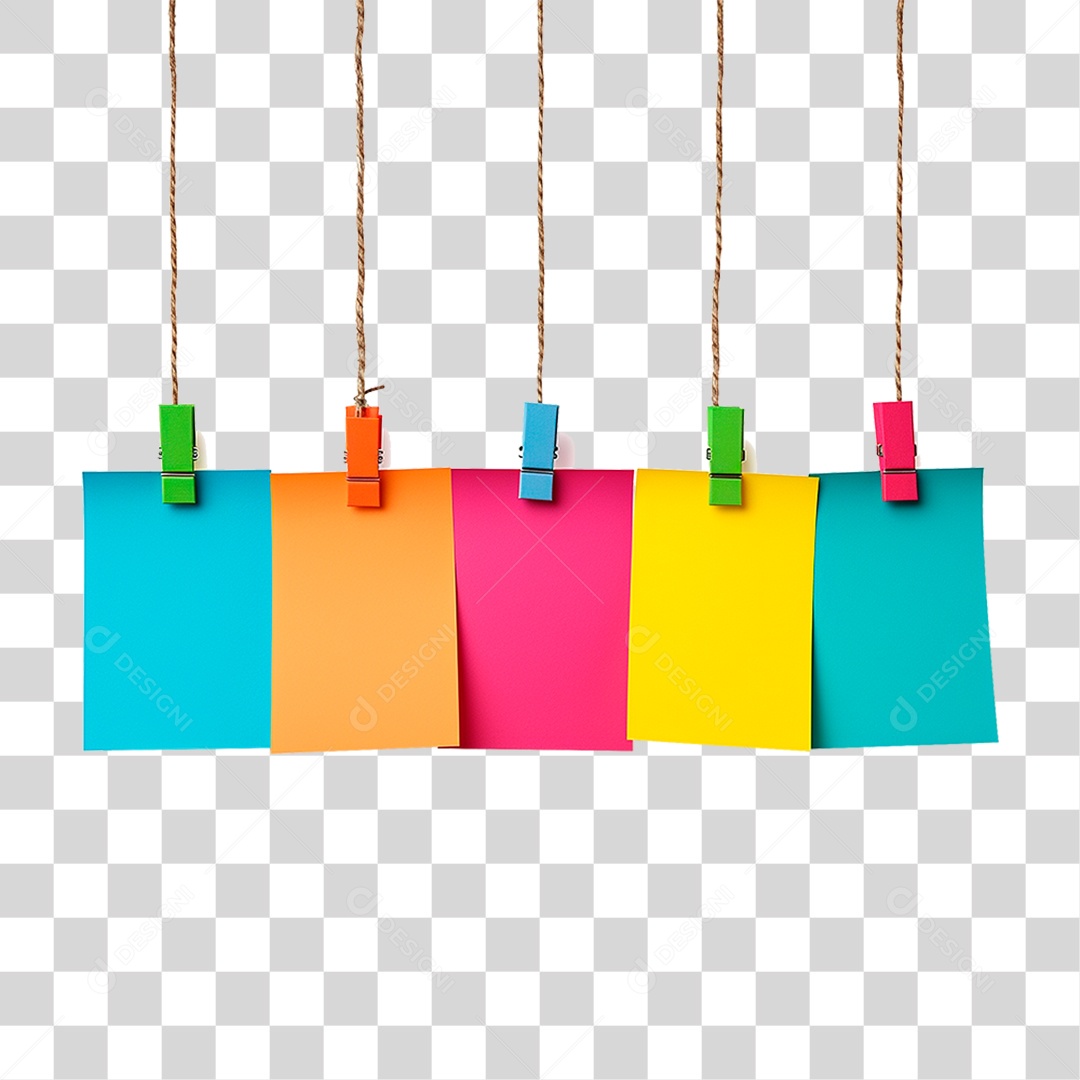 Notas Pendurada PNG Transparente