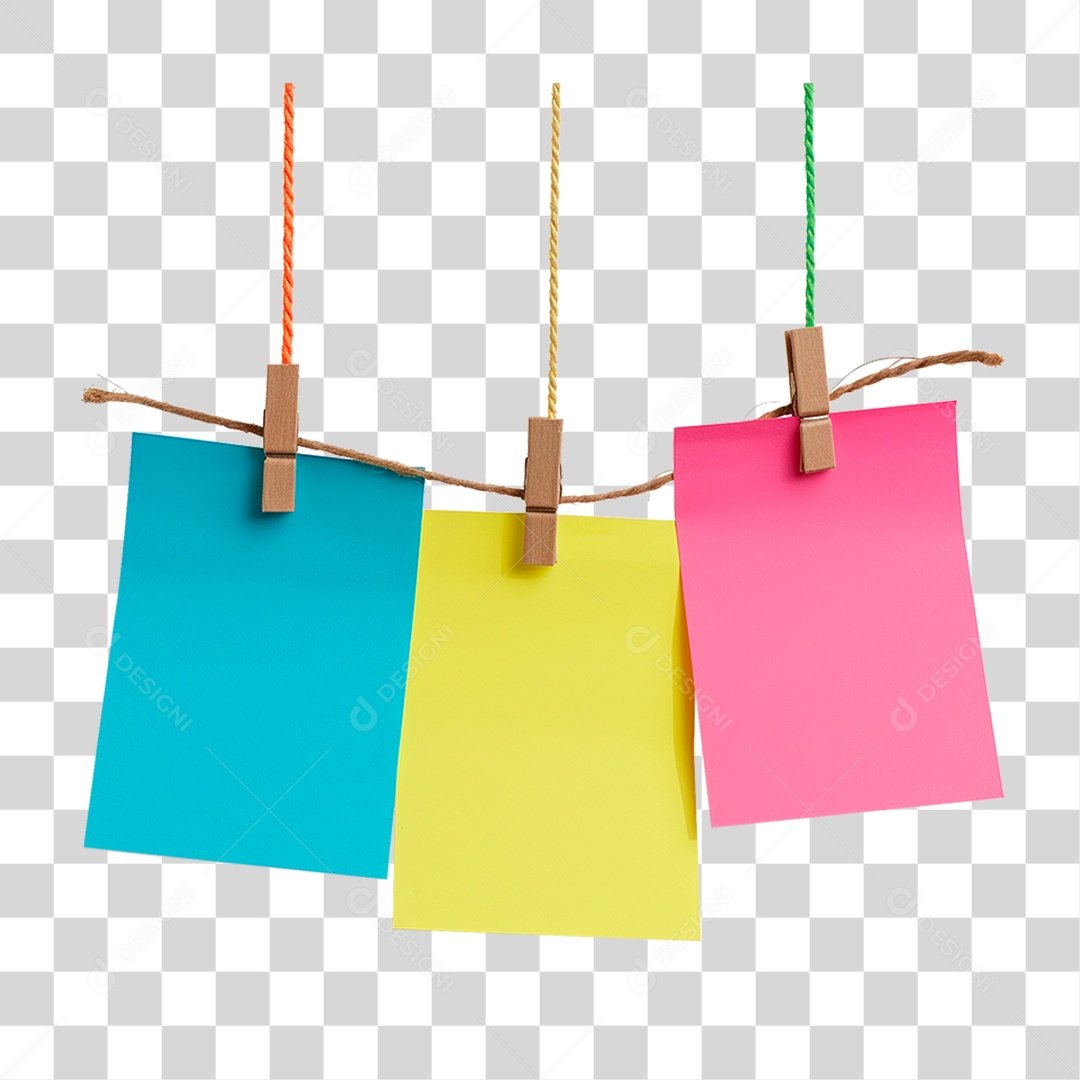 Notas Pendurada PNG Transparente