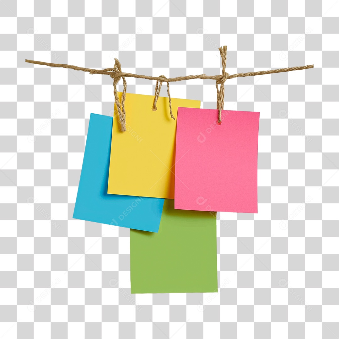 Notas Pendurada PNG Transparente