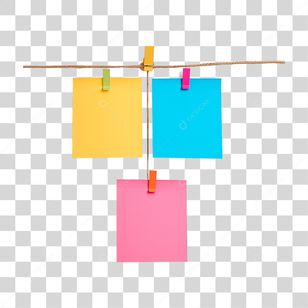 Notas Pendurada PNG Transparente