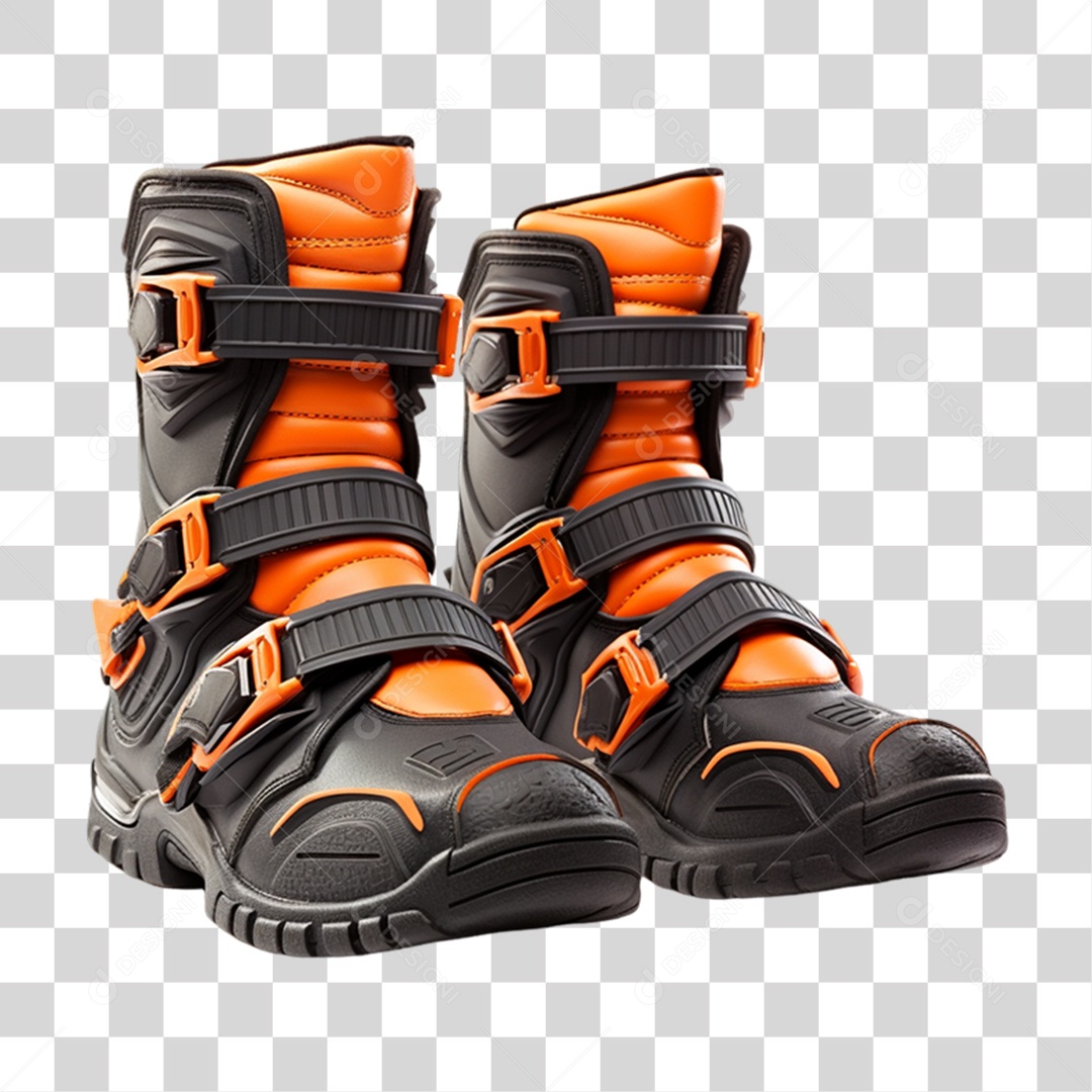 Botas de Motocross PNG Transparente