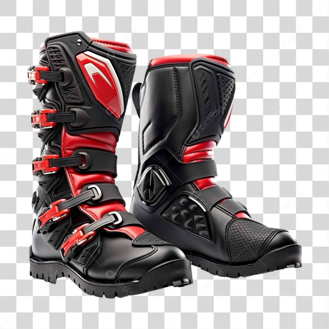 Botas de Motocross PNG Transparente
