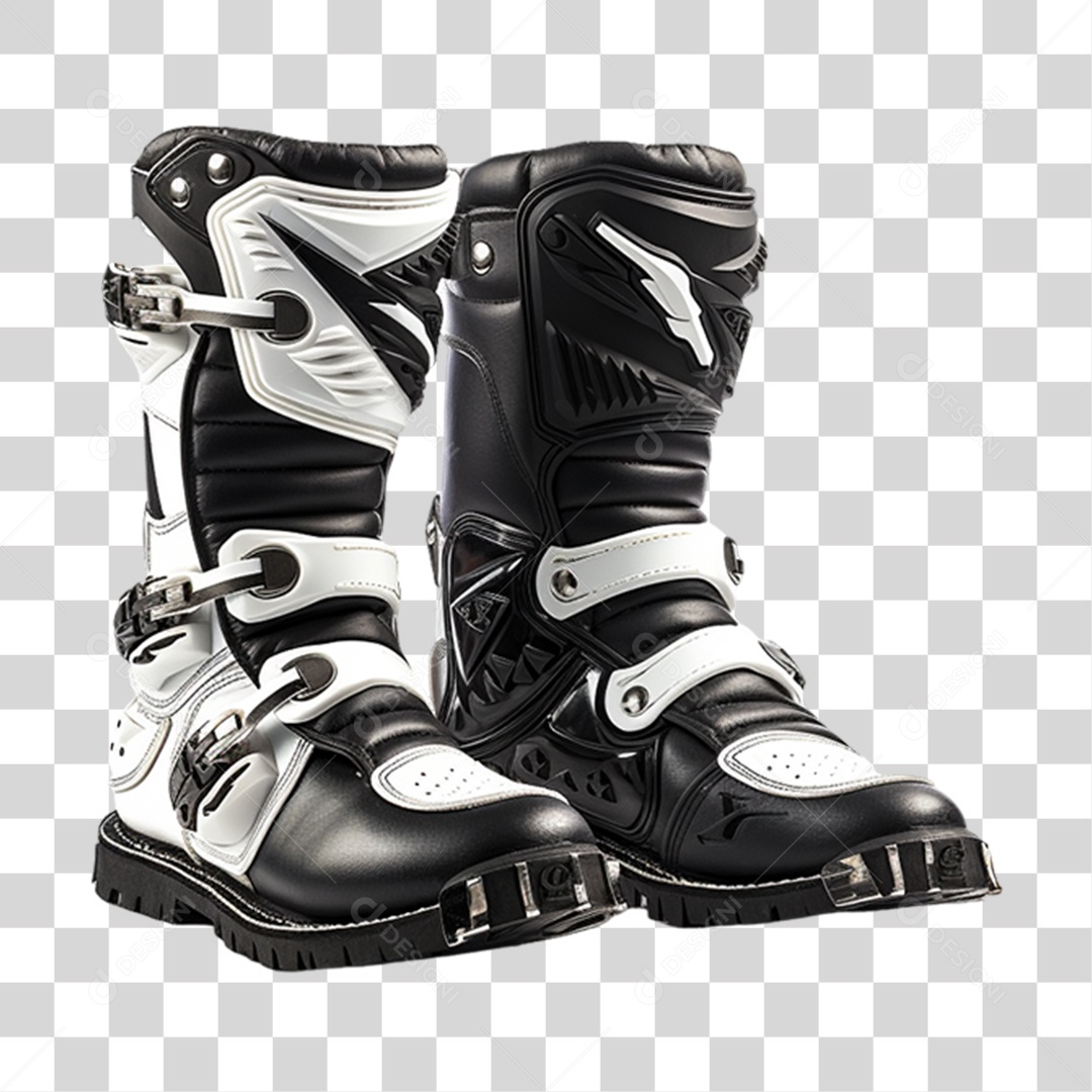Botas de Motocross PNG Transparente