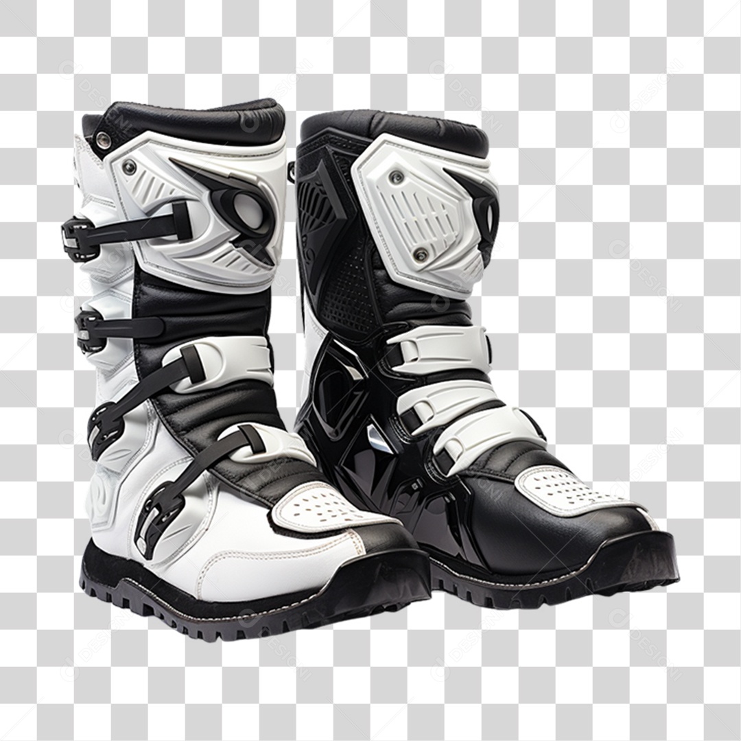 Botas de Motocross PNG Transparente