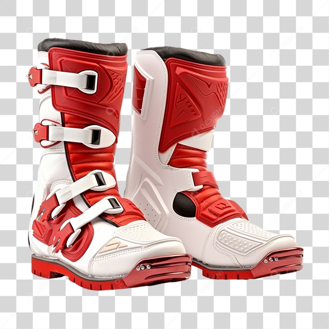 Botas de Motocross PNG Transparente
