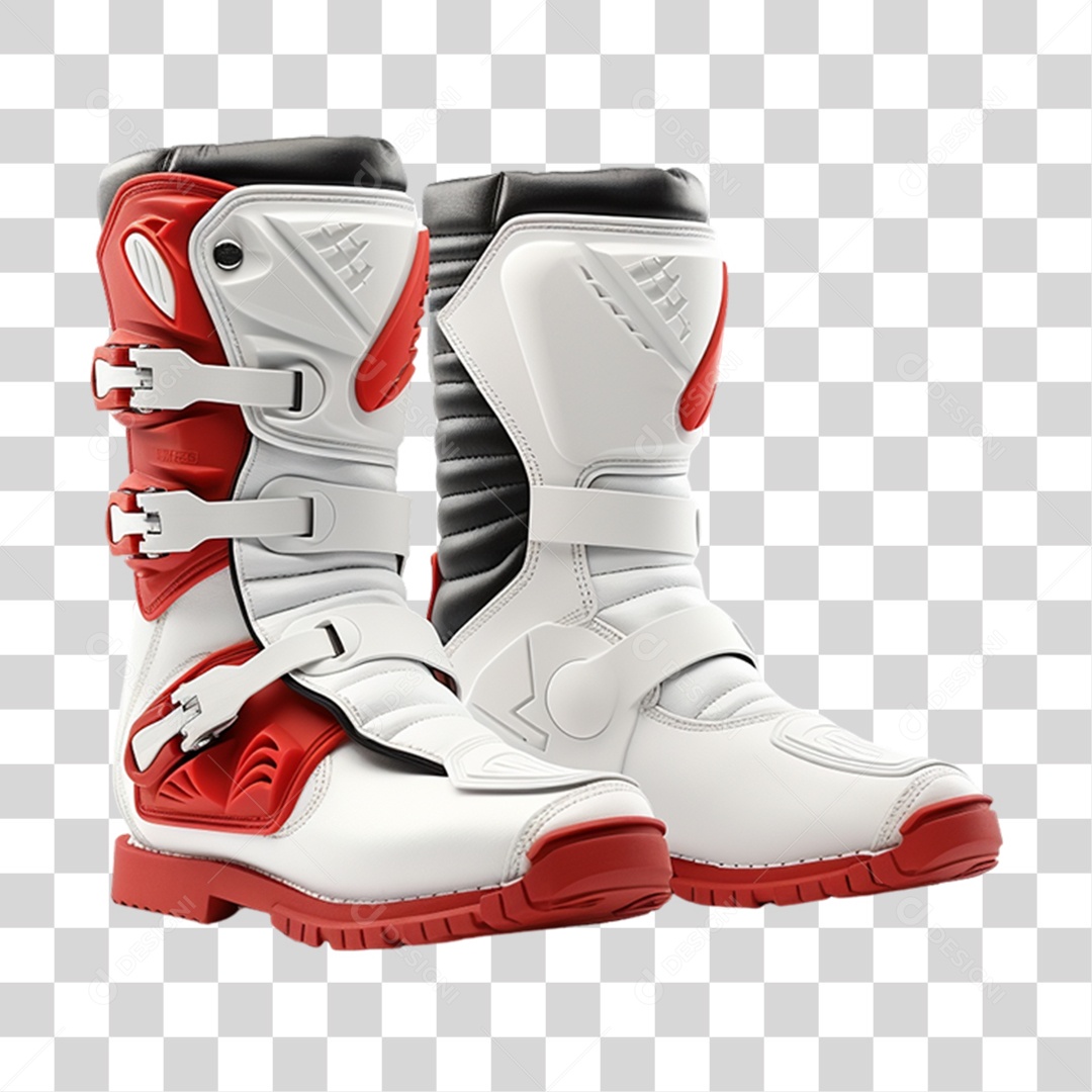 Botas de Motocross PNG Transparente